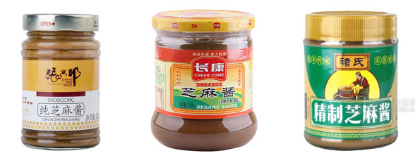 小型芝麻醬灌裝機生產線-芝麻醬灌裝線成套設備灌裝樣品圖