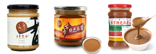 全自動芝麻醬醬狀灌裝機-芝麻醬灌裝加工生產線灌裝樣品圖